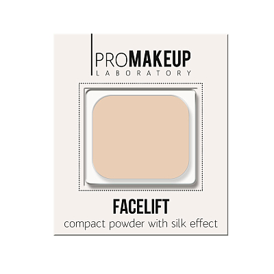 Пудра шелковая "FACELIFT" compact powder with silk effect, PROMAKEUP laboratory