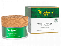 Белая маска для бровей с кокосовым маслом, BrowXenna
