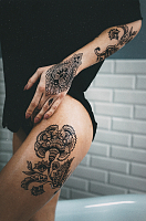 Переводные тату Black Ink by Alisa Cheked, Miami Tattoos