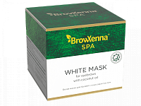 Белая маска для бровей с кокосовым маслом, BrowXenna